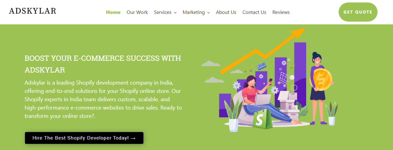 Adskylar – Creative & Affordable Shopify Developers