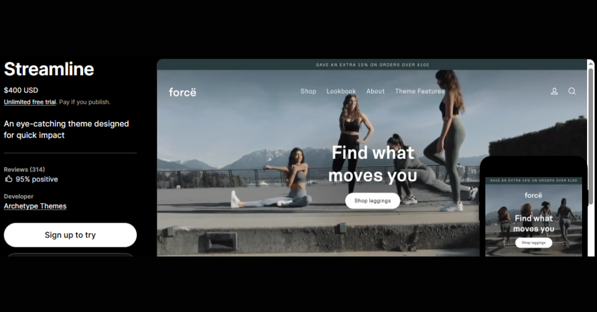 Streamline – Best Shopify Theme for Subscription Services