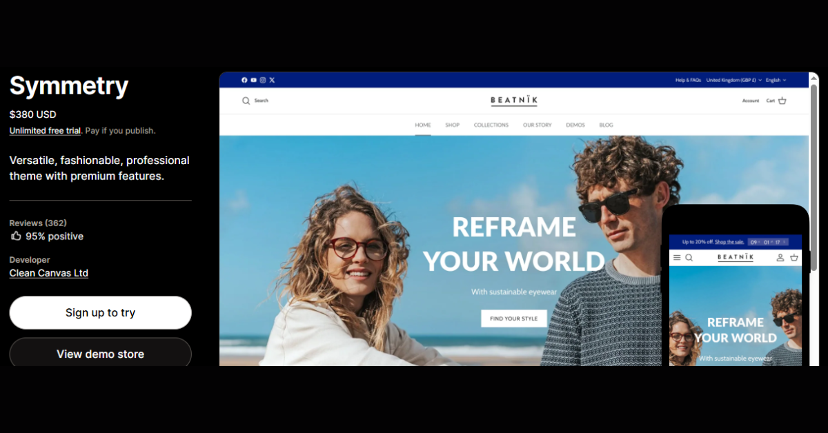 Symmetry – Best Shopify Theme for Fashion & Apparel