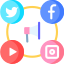 Social media pages integration