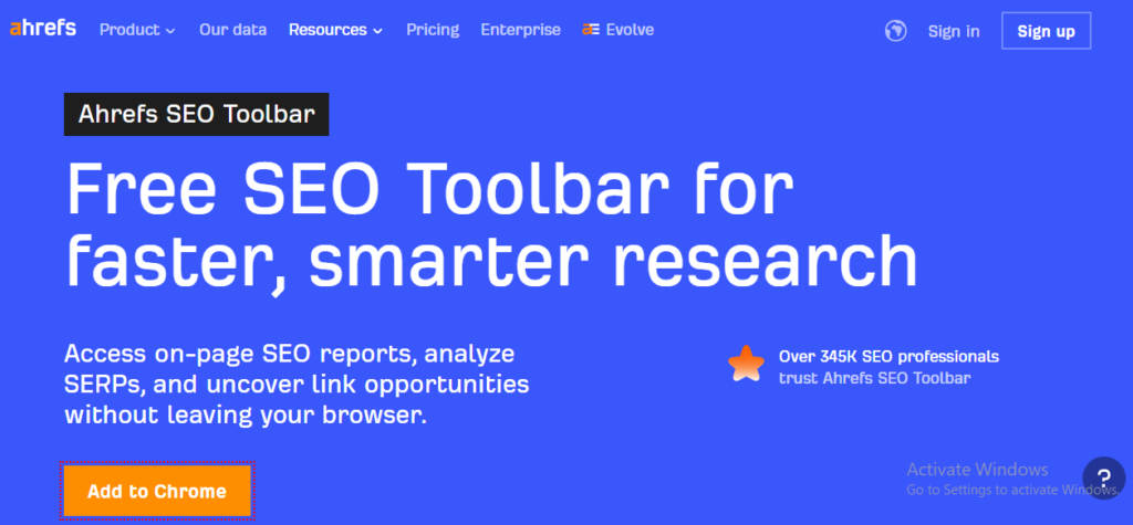 SEO tools for Chrome browser