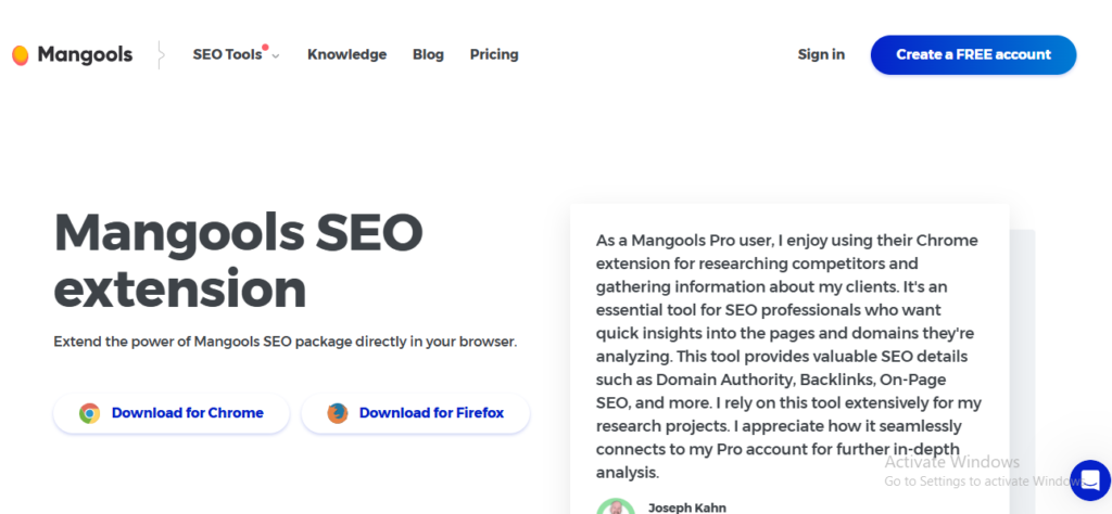 free SEO Chrome extensions