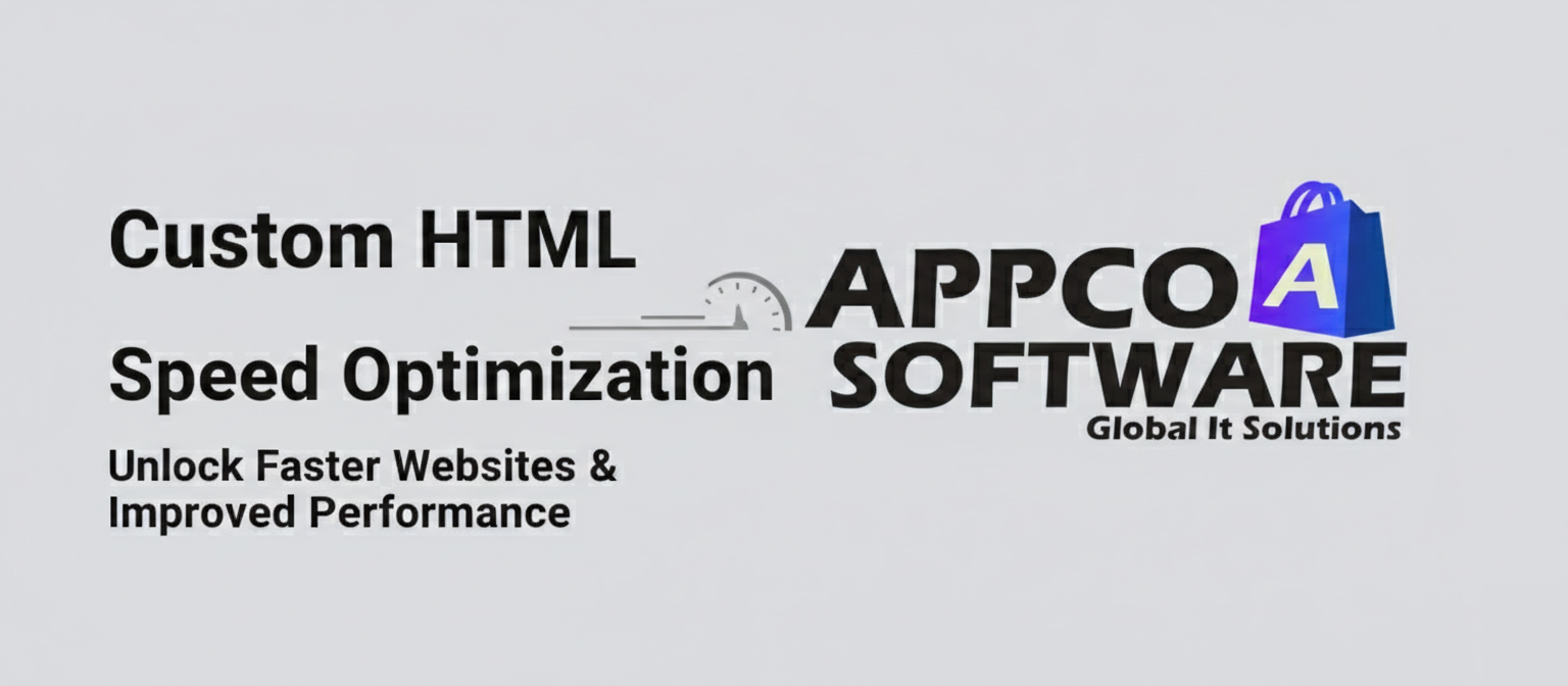 Custom HTML Speed Optimization Services- Appco Software