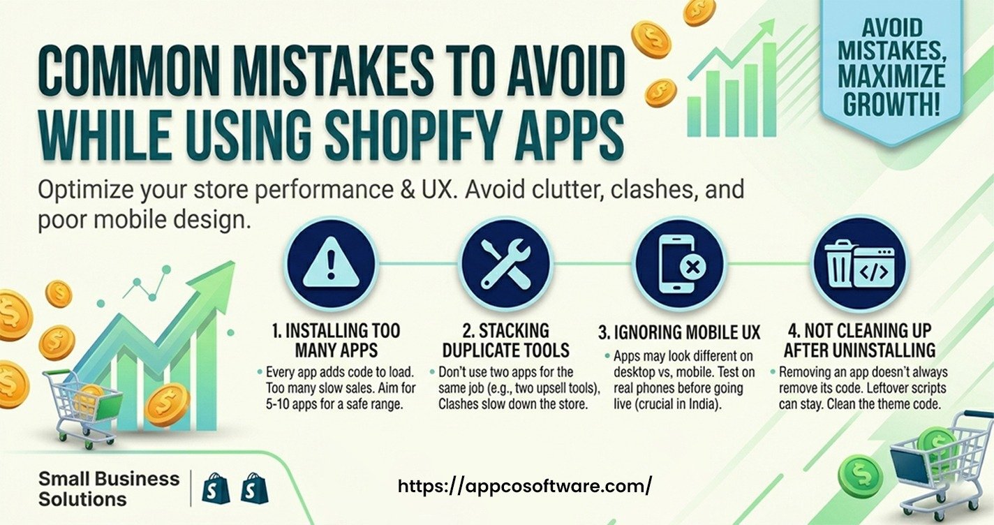 Common Mistakes to Avoid While Using Shopify Apps
