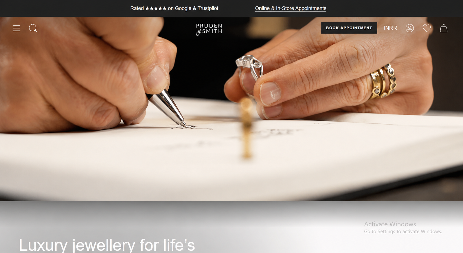 prudenandsmith for jewellery brand