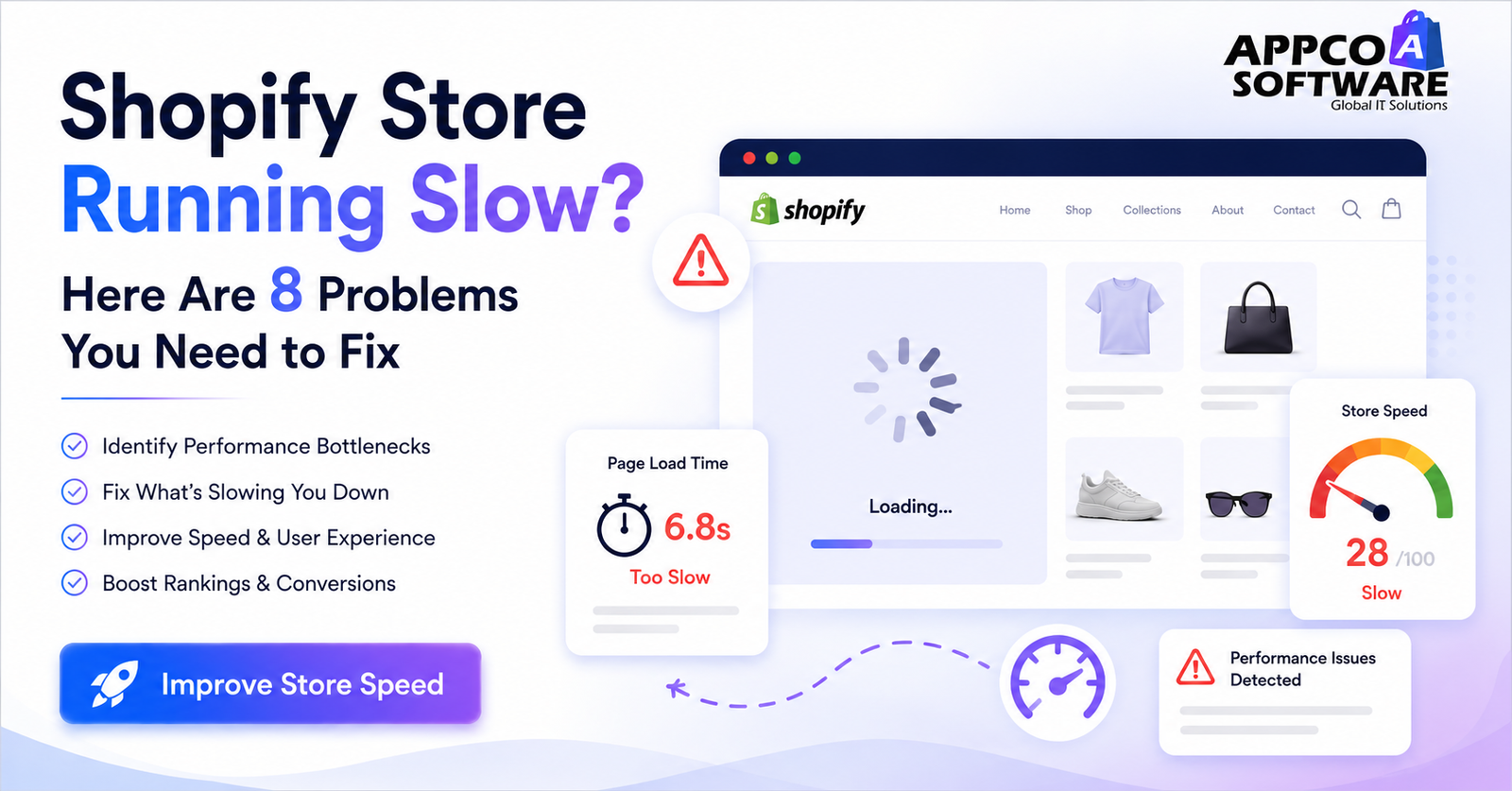 Shopify Store Running Slow Here Are 8 Problems You Need to Fix