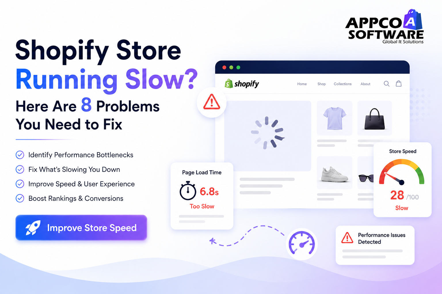 Shopify Store Running Slow Here Are 8 Problems You Need to Fix