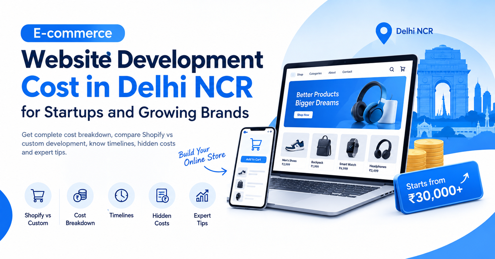 E-commerce Website Development Cost in Delhi NCR