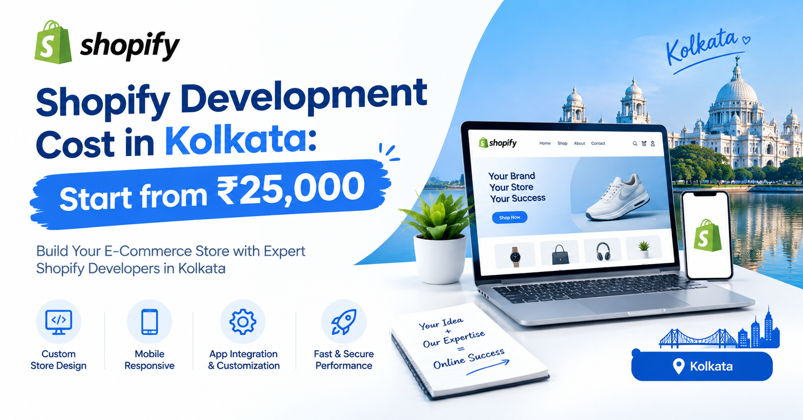 Shopify Development Cost in Kolkata