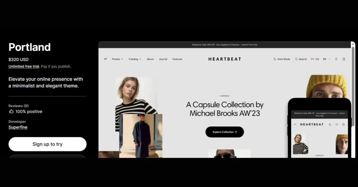 Portland – Best Shopify Theme for Large Catalogs (500+ Products)