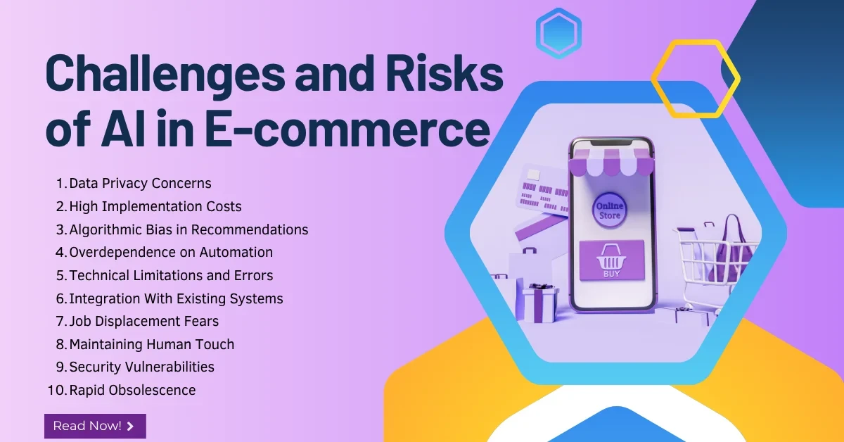 Challenges and Risks of AI in E-commerce
