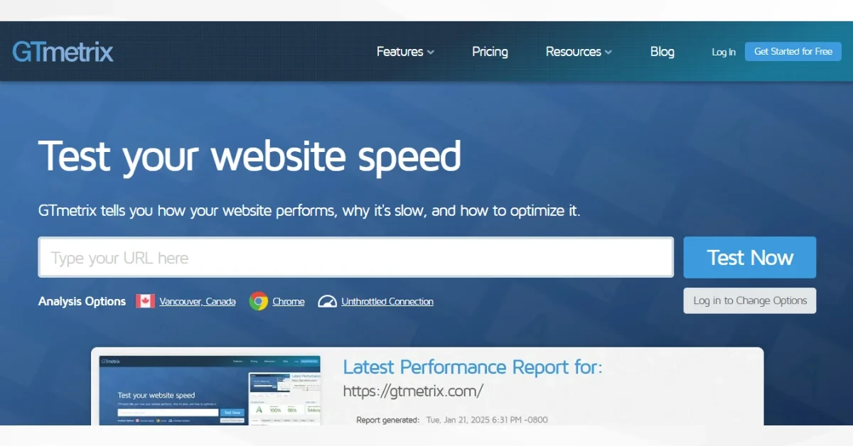 GTmetrix