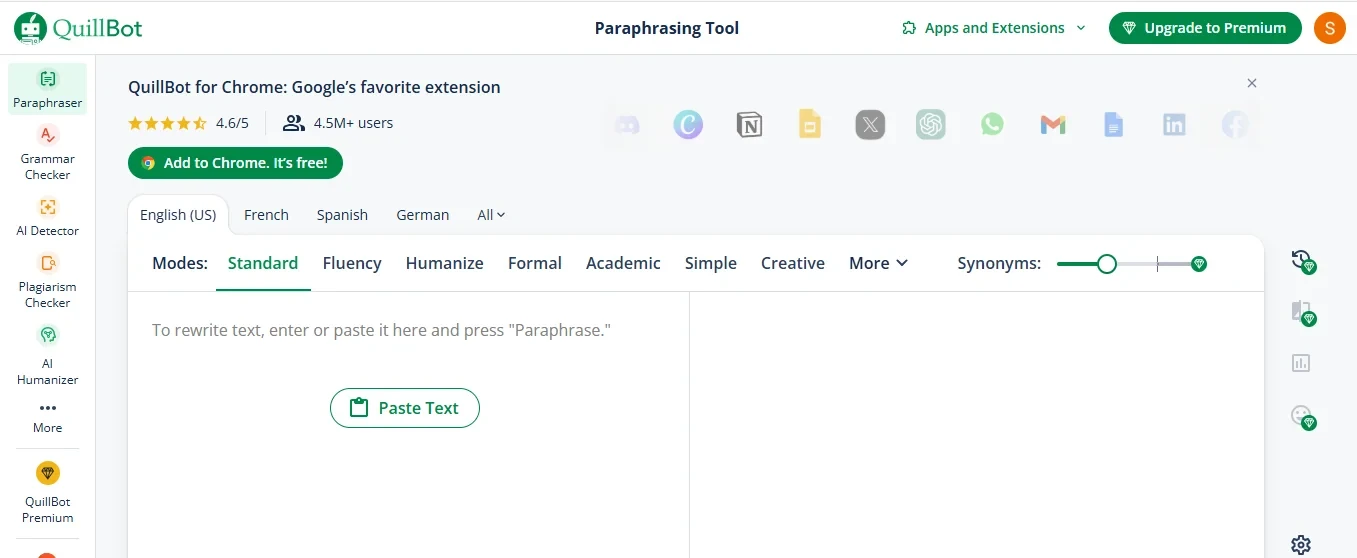 Use Quillbot for Paraphrasing 