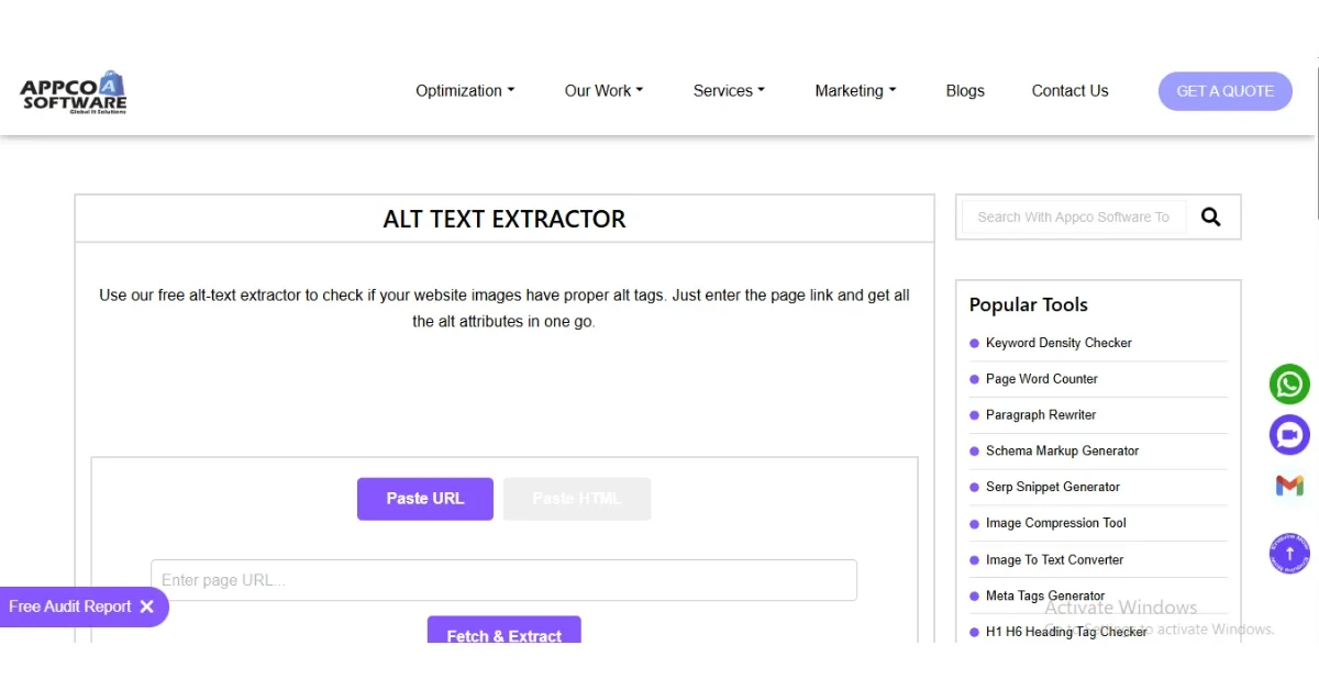 Free Alt Text Extractor