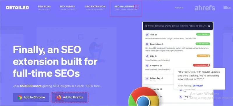 free SEO Chrome extensions