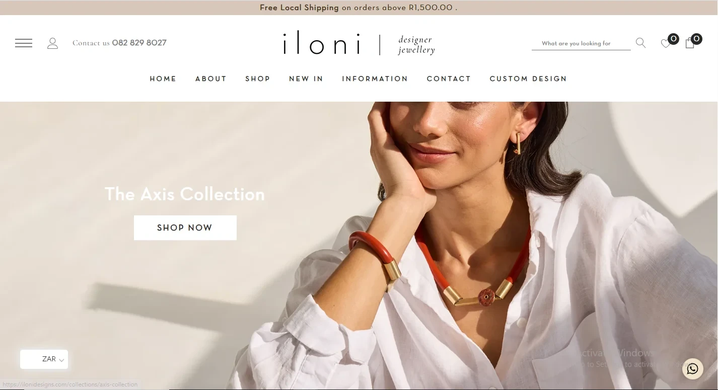 iloni for jewellery brand