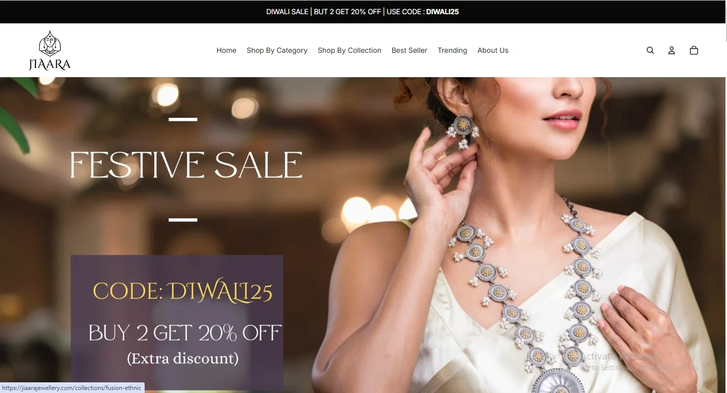 jiaara for jewellery brand