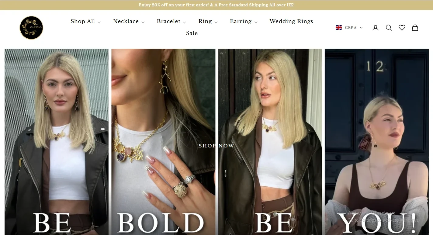 classy5 for jewellery brand
