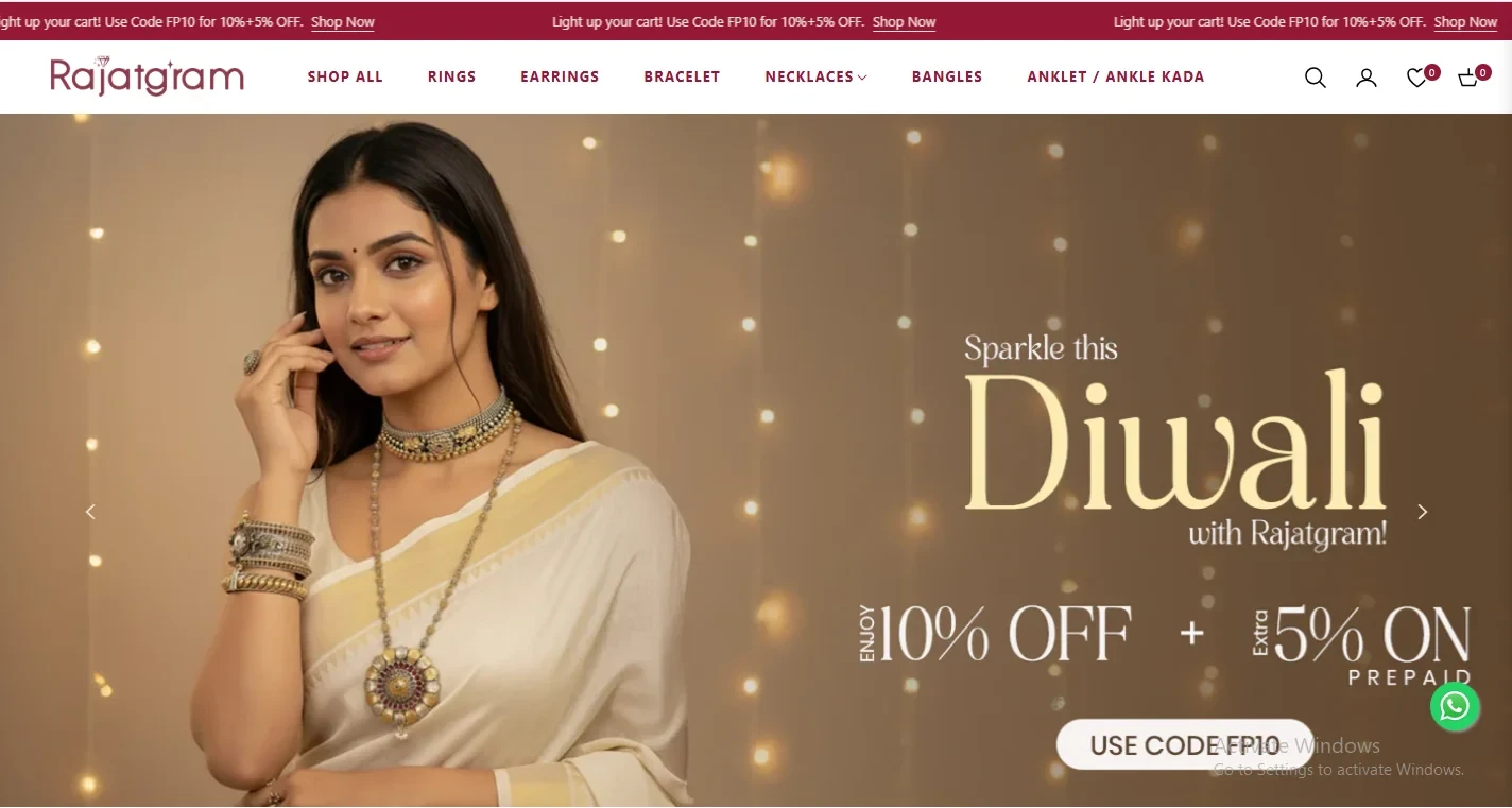 rajatgram for jewellery brand