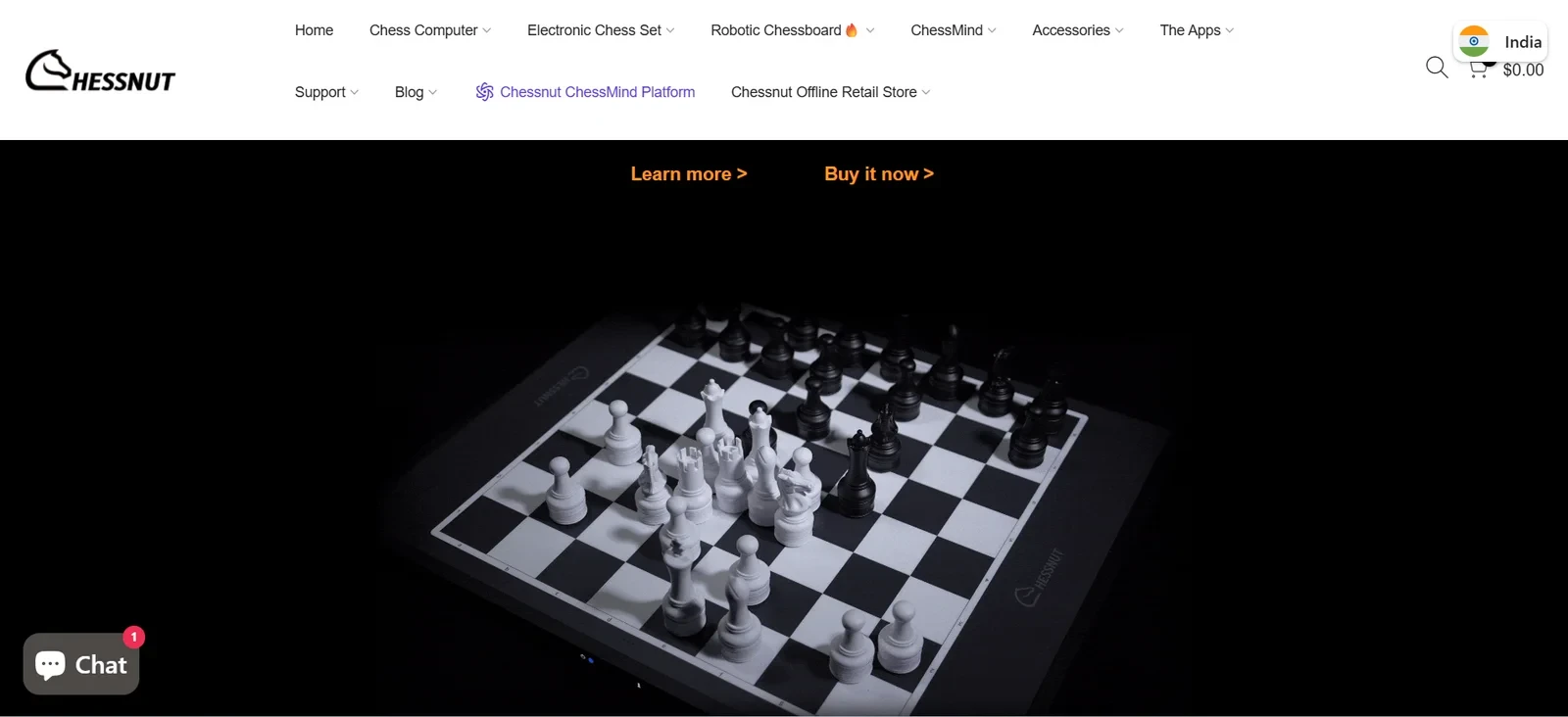 Shopify website development agency for Chess Accessories