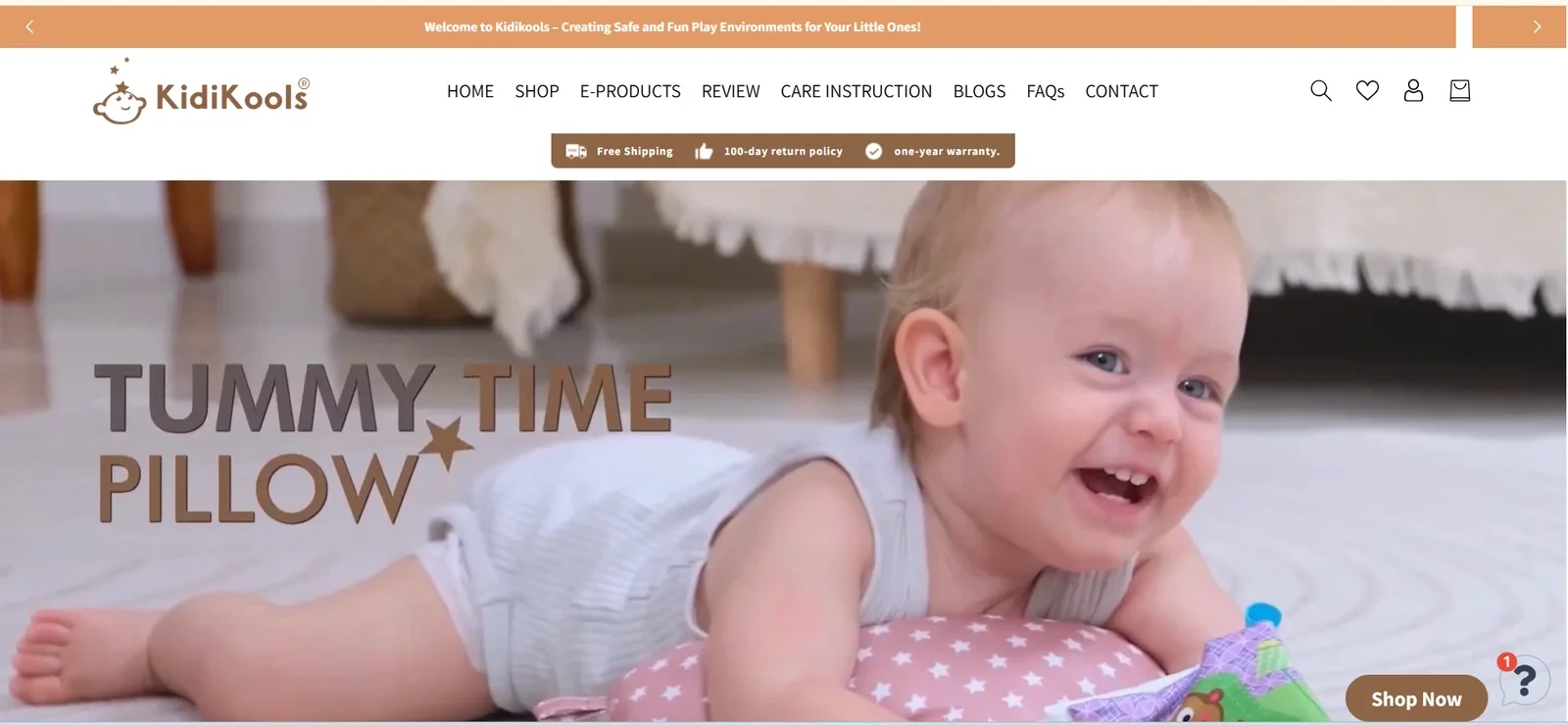 Top Shopify website development company for Baby & Kids Play Products