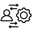 Transparent and Data Driven Approach Icon