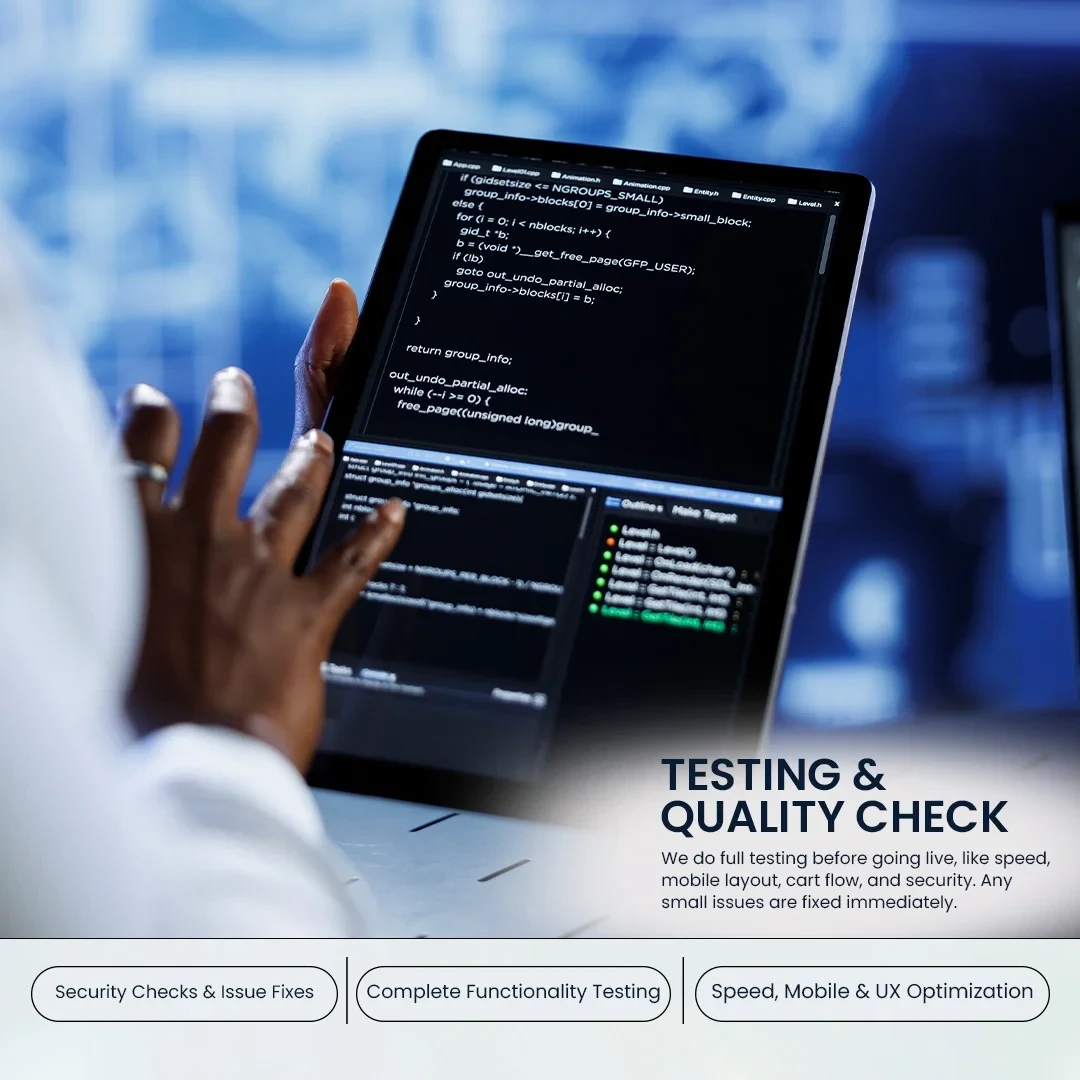 Development and Design Company Testing and Quality Check
