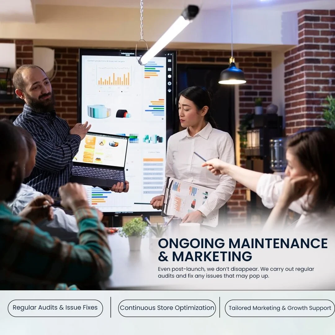 Shopify Web Development Company Ongoing Maintenance