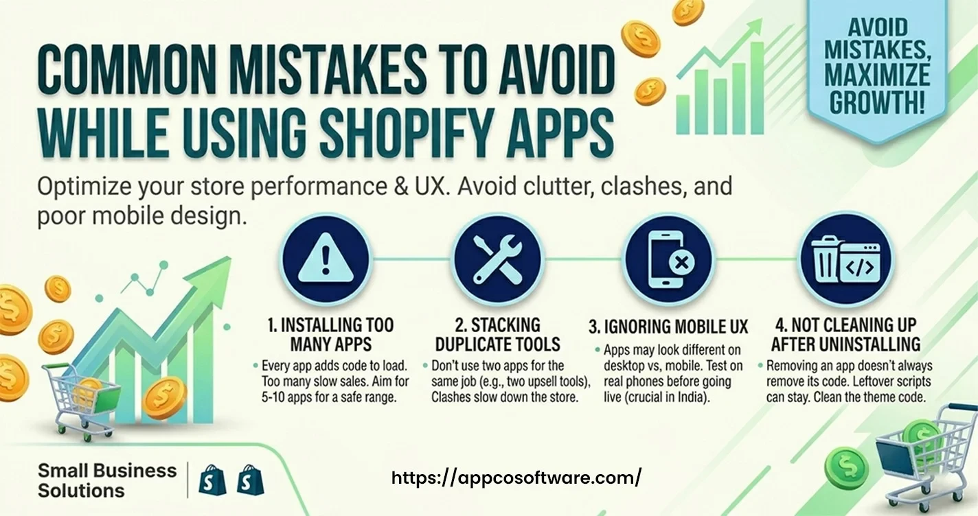 Common Mistakes to Avoid While Using Shopify Apps