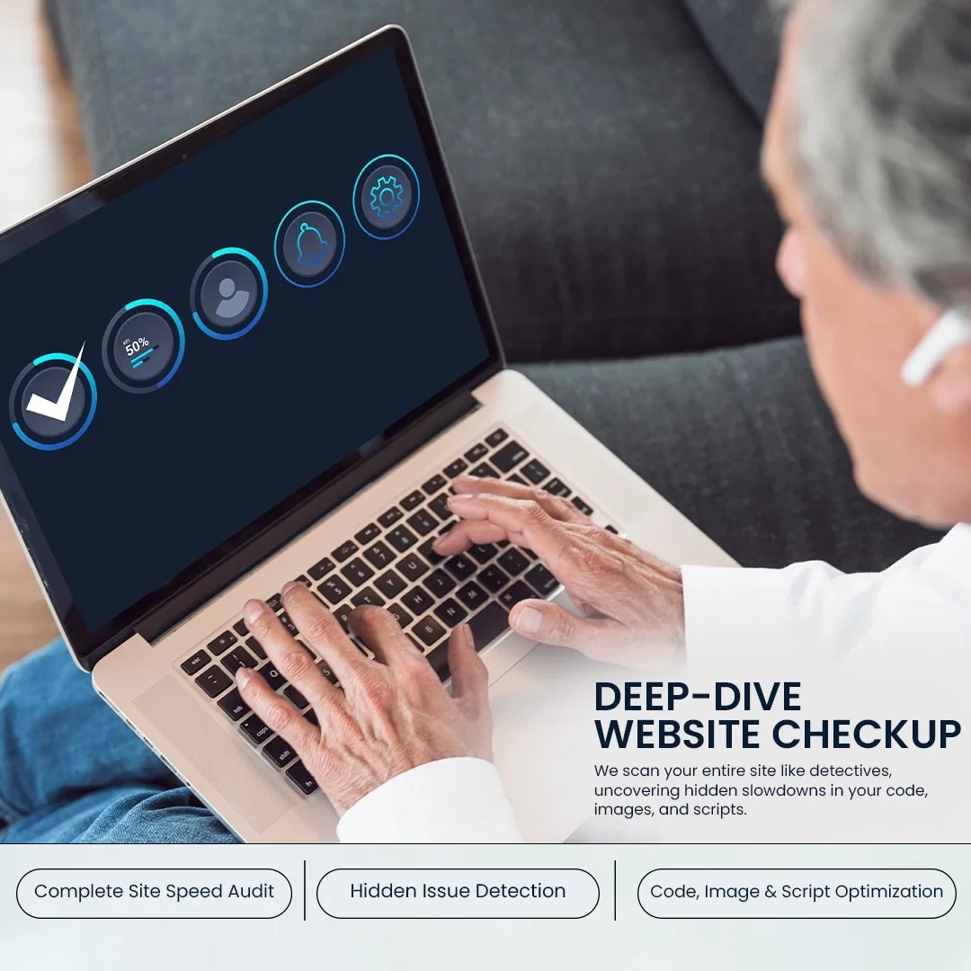 Custom HTML Speed Optimization Deep-Dive Website Checkup