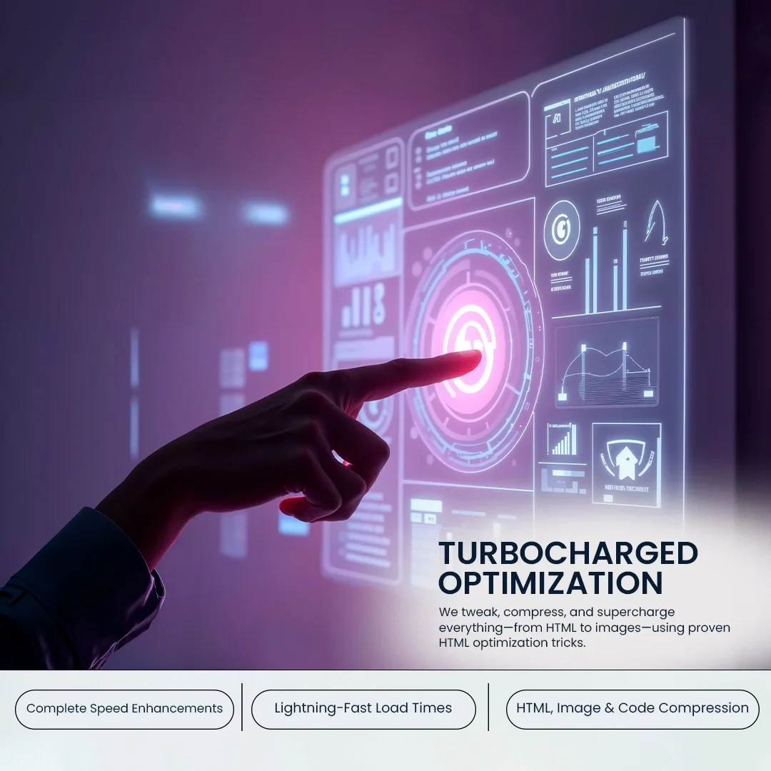 Custom HTML Speed Optimization Turbocharged Optimization