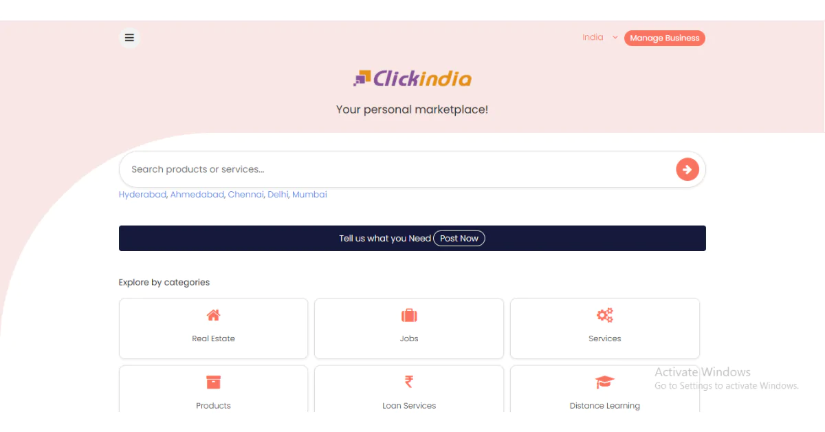 free B2B business listing sites India
