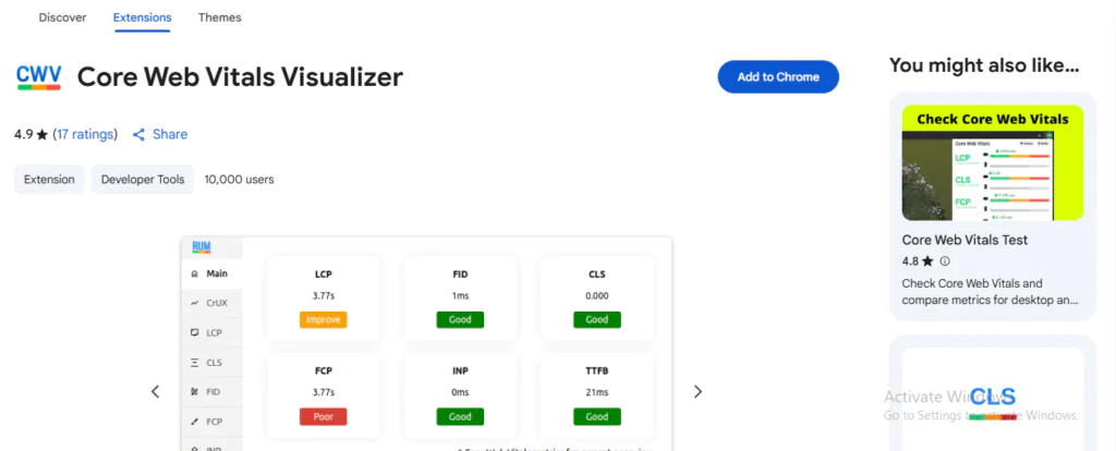 Chrome extensions for website analysis