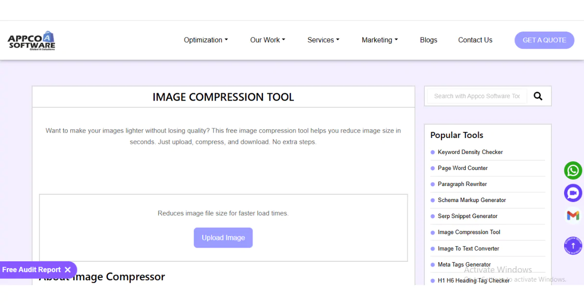 Free Image Compression Tool