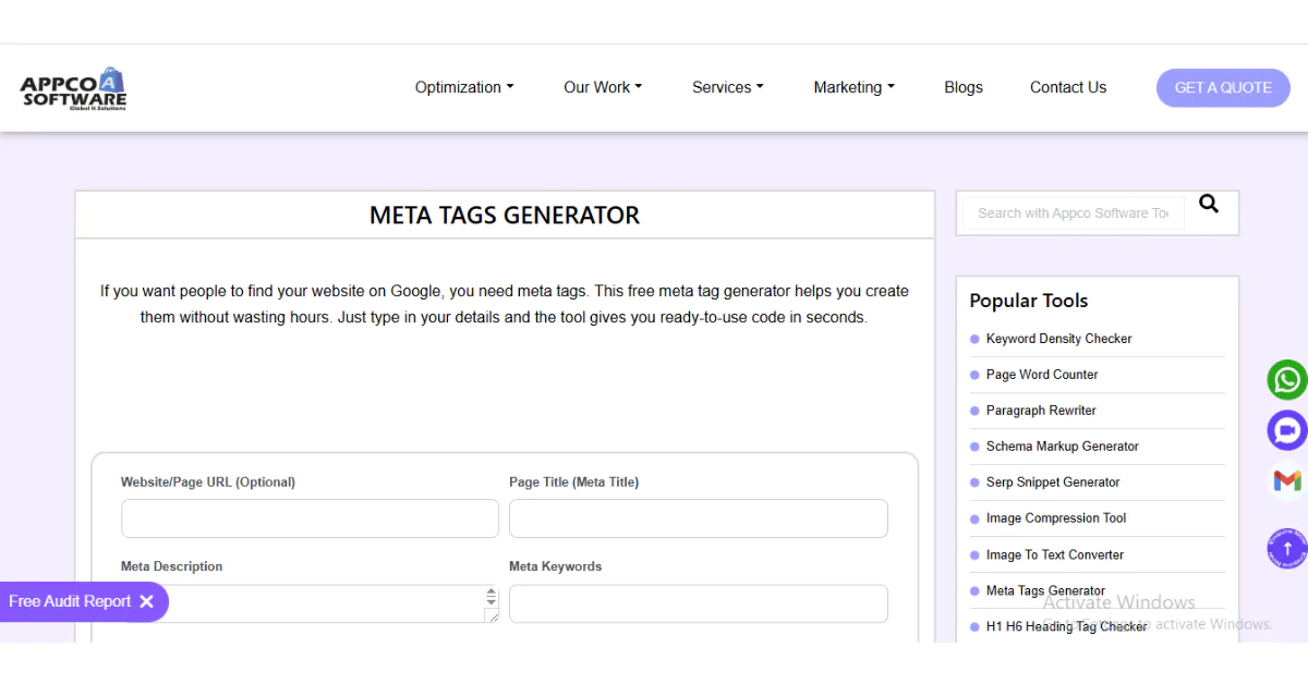 free meta tags generator