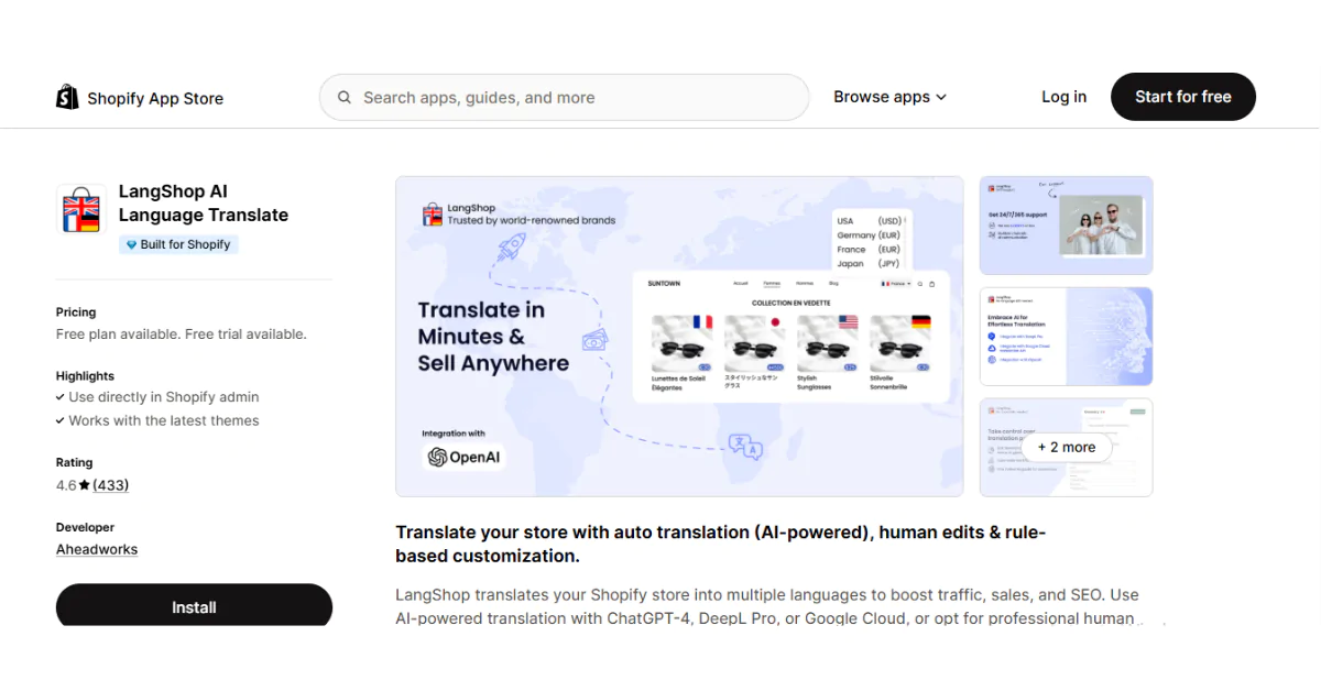 top Shopify multilingual apps